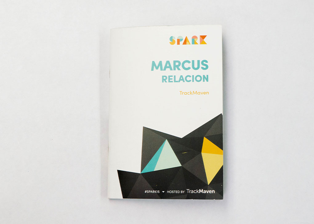 The program was a focal point of the physical materials. It doubled as a name badge, which saved us the time and cost of creating an entirely separate name badge.