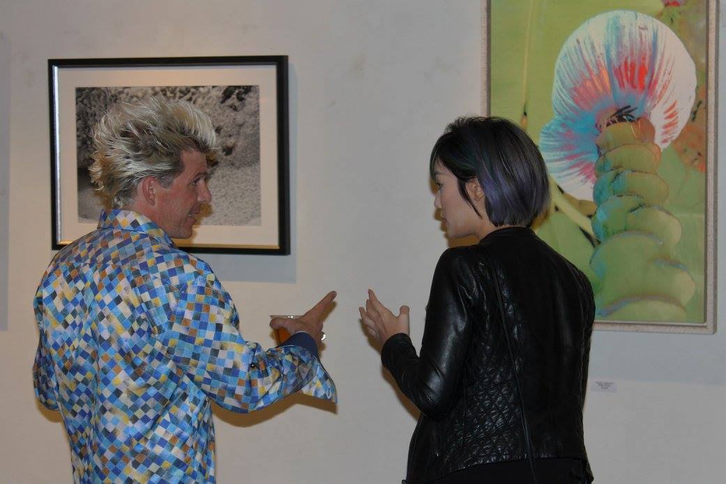 One of the gallery owners Matthew Winghart and myself. Photocredit: Alan Phillips