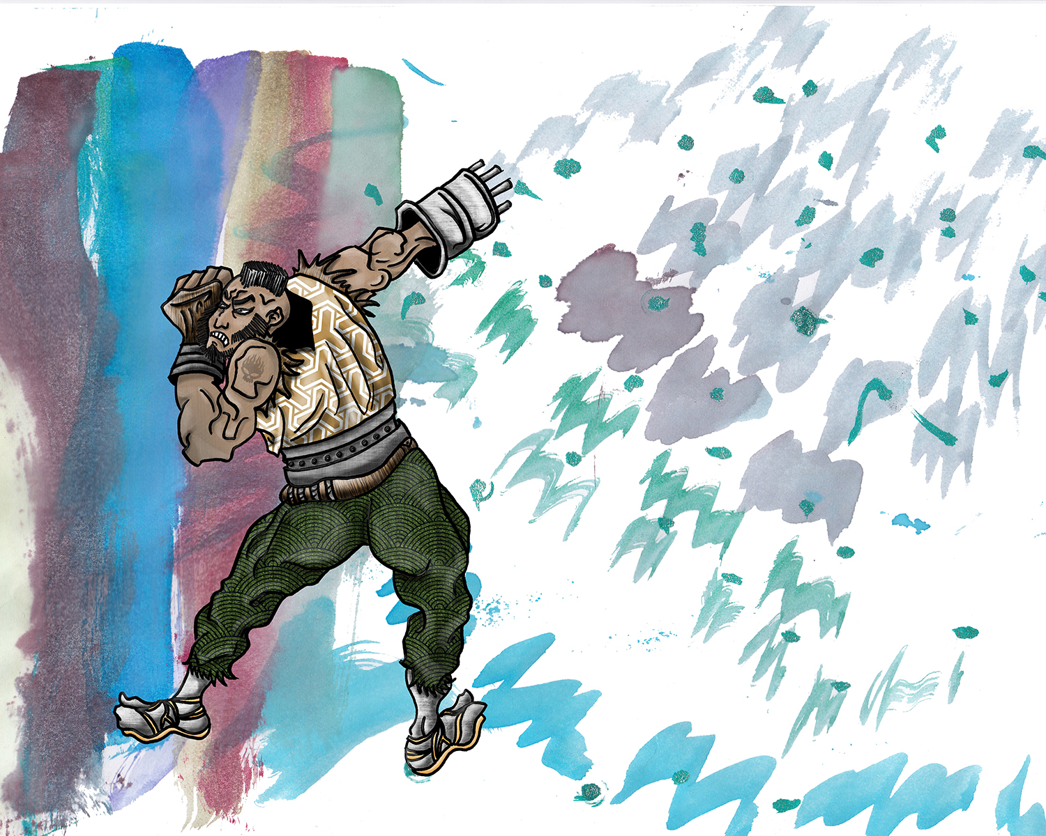 GAAM Fantasy - 2014 - Ukiyo-e Barret Wallace - ©ElenaØhlander