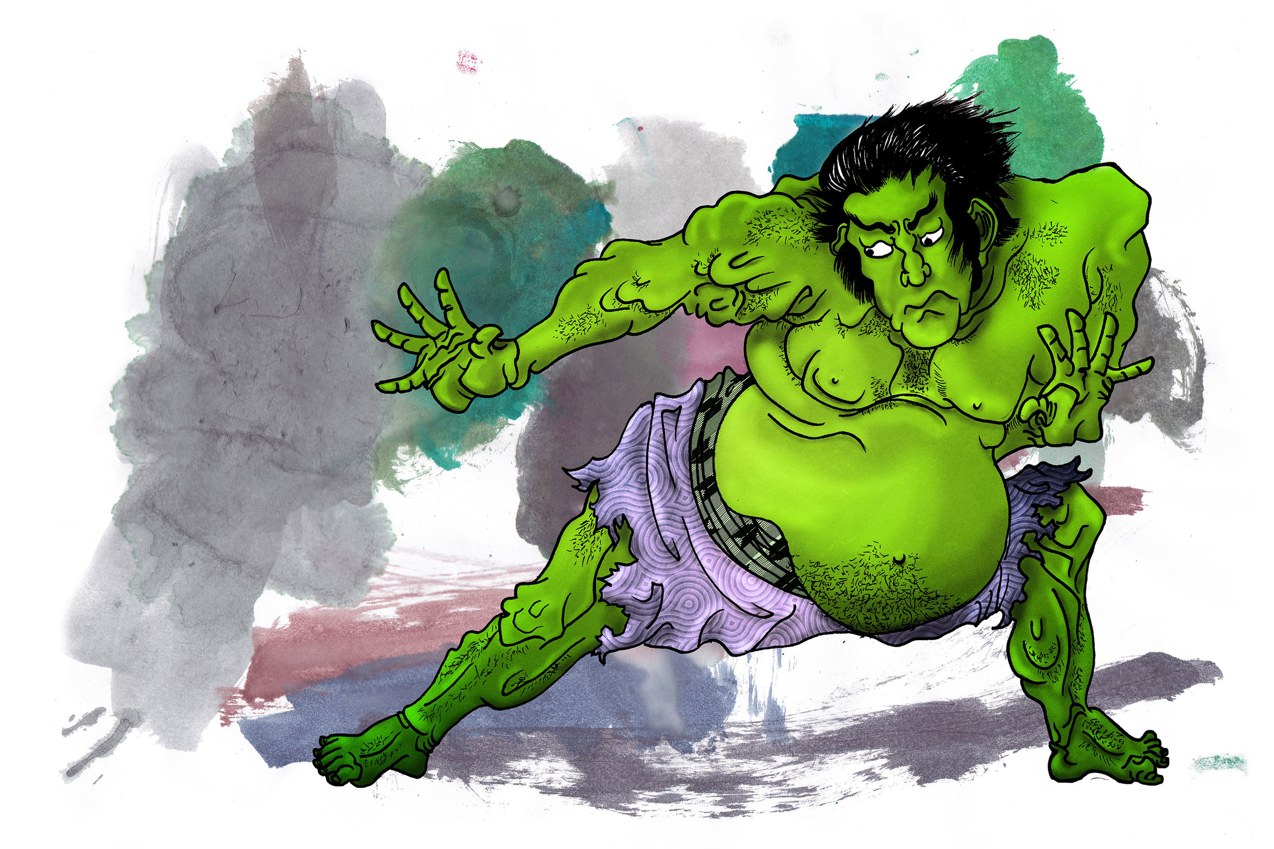 GAAMvengers - 2015 - Ukiyo-e Hulk - ©ElenaØhlander
