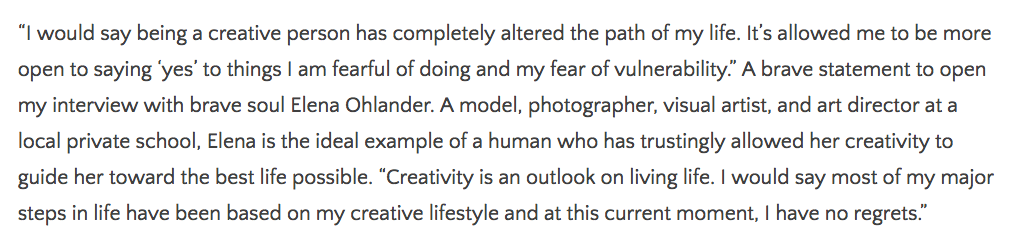 Here is an excerpt from the interview. Read the full interview here. 