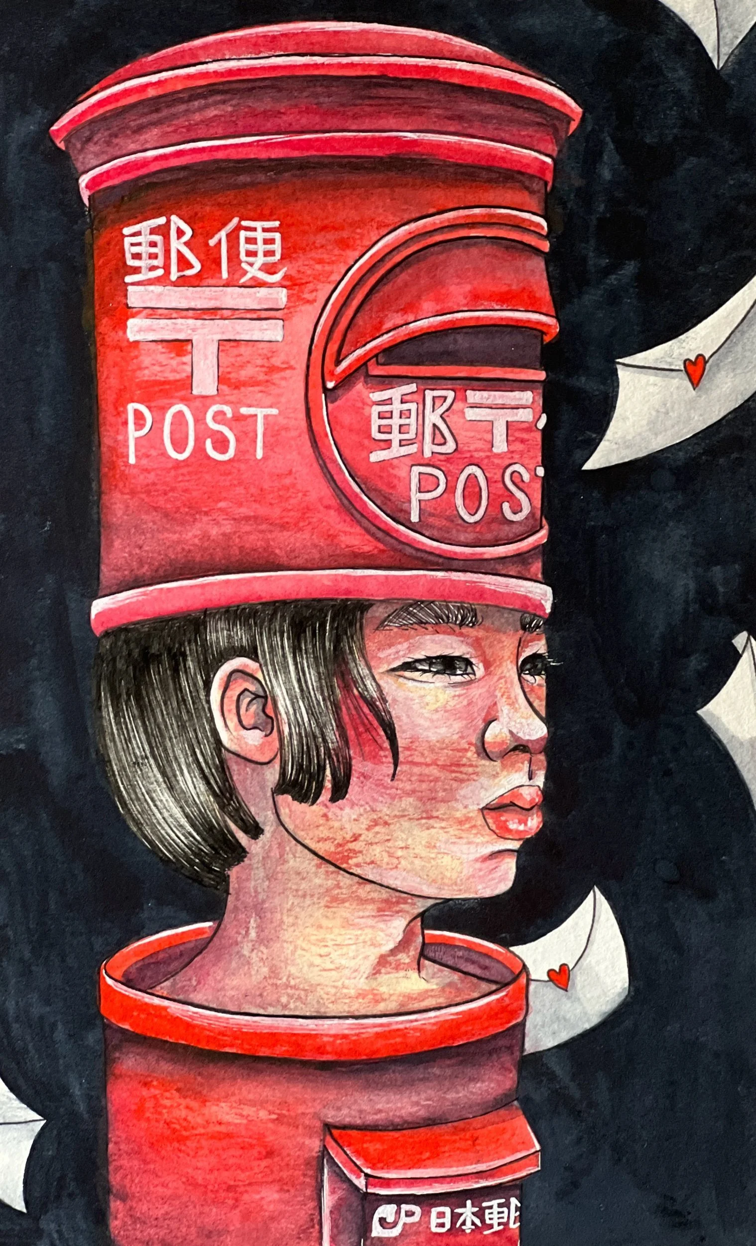 晴雨に関わらず、郵便集配人は郵便を配達する。