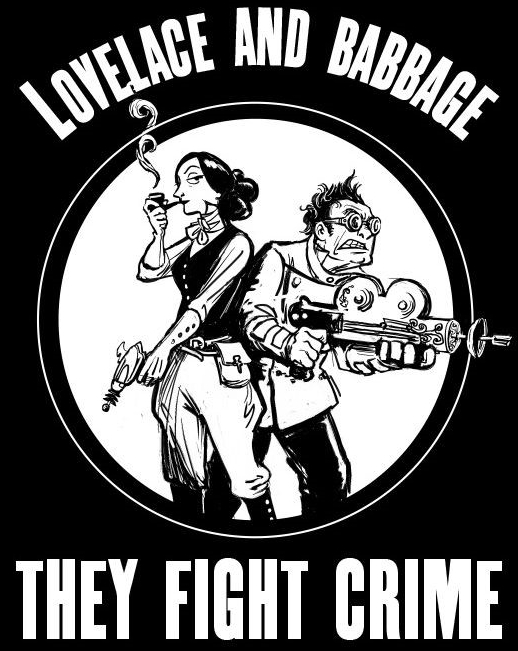 Ada Lovelace and Charles Babbage from Padua's pocket universe...
