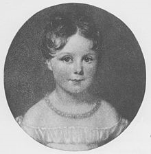 Ada Lovelace at age four, teetering on the brink of a life of mathematics or poetry...