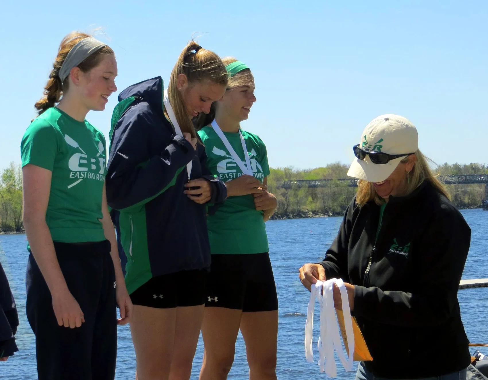 East Bay Rowing, Rhode Island, logo, graphic design
