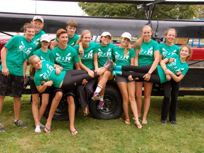 East Bay Rowing, graphic design, logo