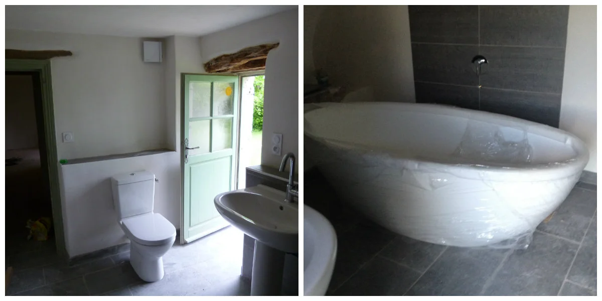 Lauzerte bathroom.