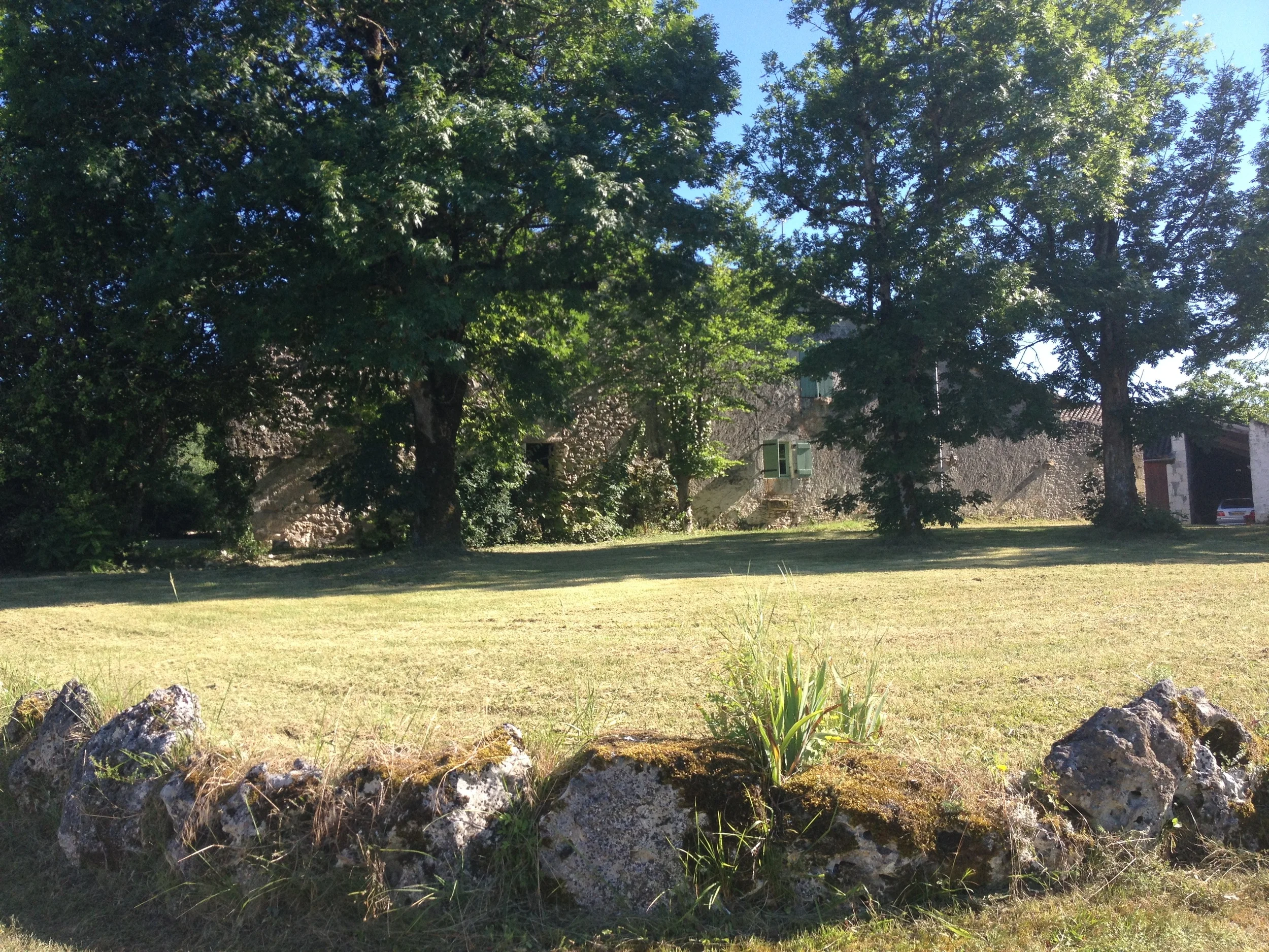 The seldom seen north side of the farmhouse.