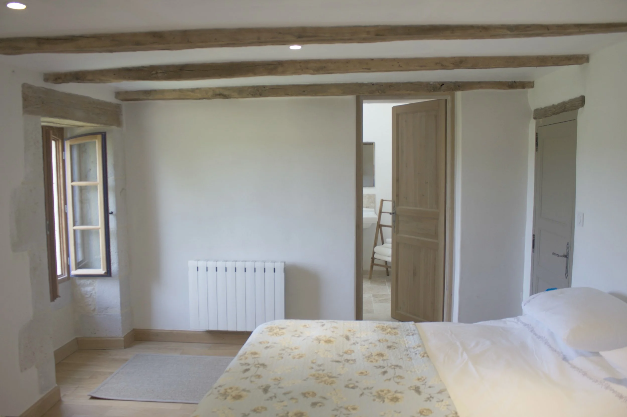 5. Tournon bedroom with view to the bath/shower room.