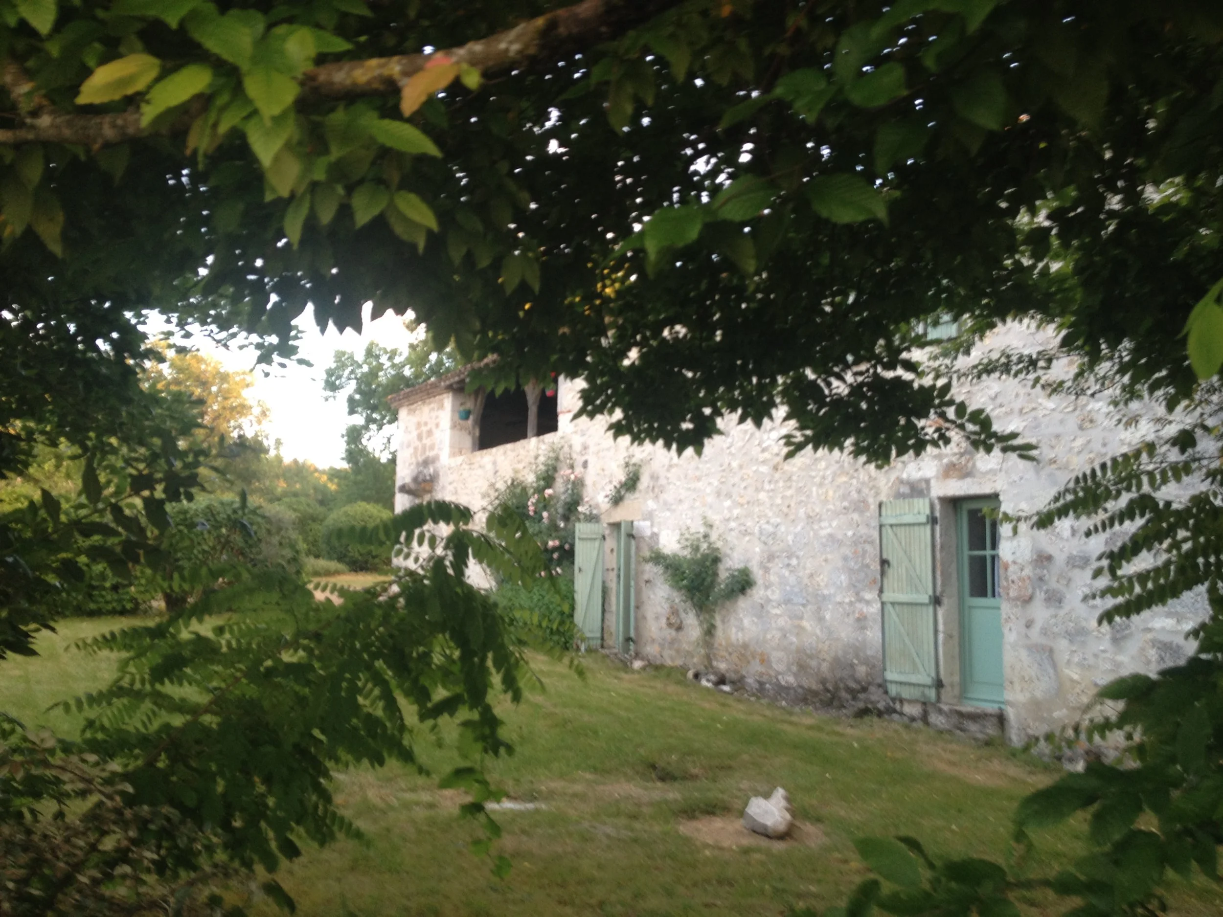 The east side of the farmhouse.