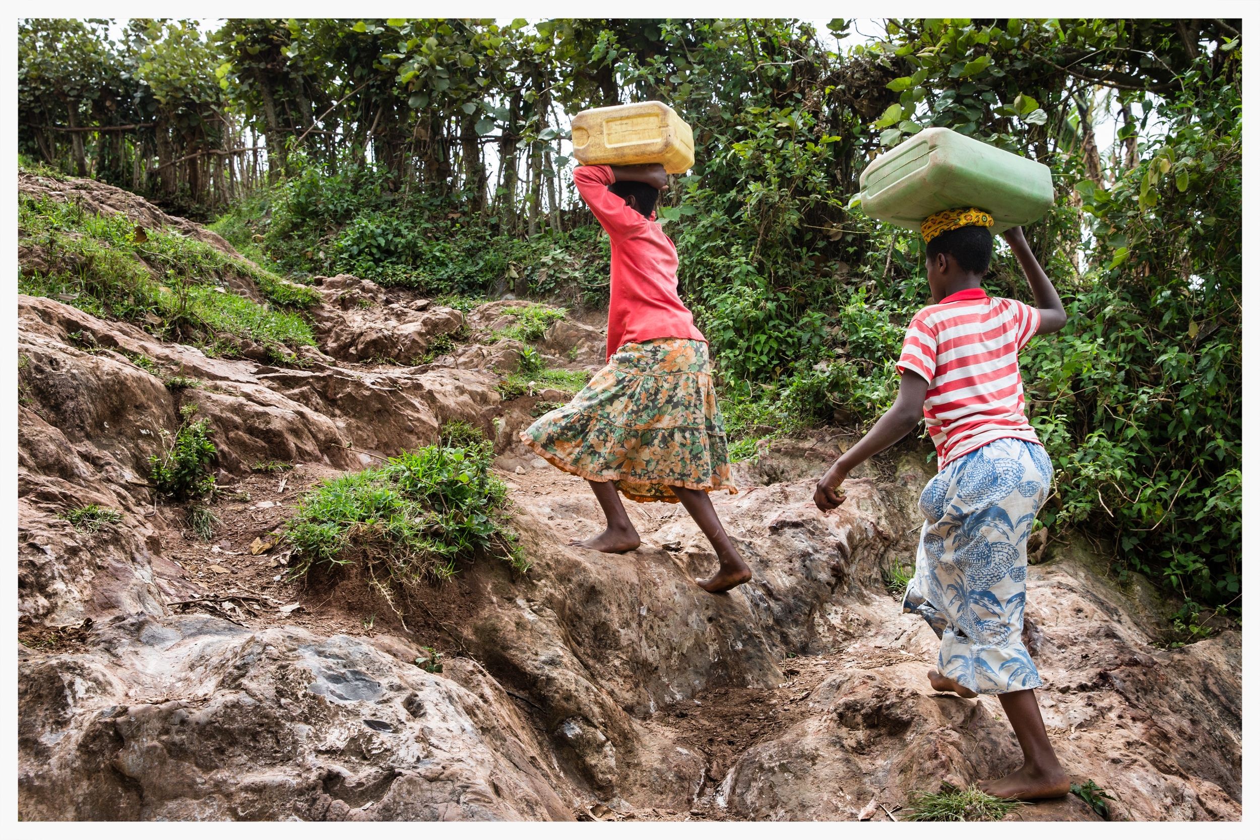 Part of the route when carrying water is difficult to navigate. Photo © Marcus Perkins