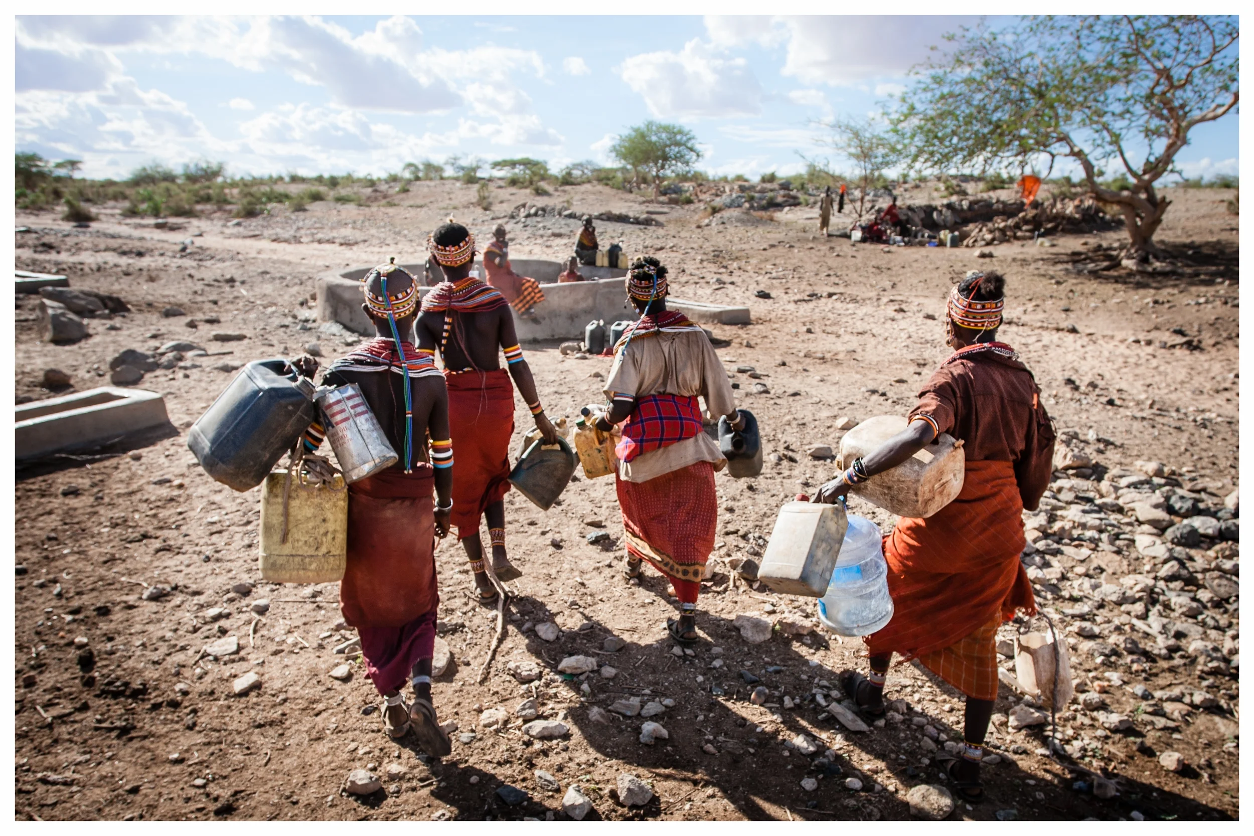 Rendille tribeswomen on their way to collect water near Korr Northern Keyna. Photo © Marcus Perkins