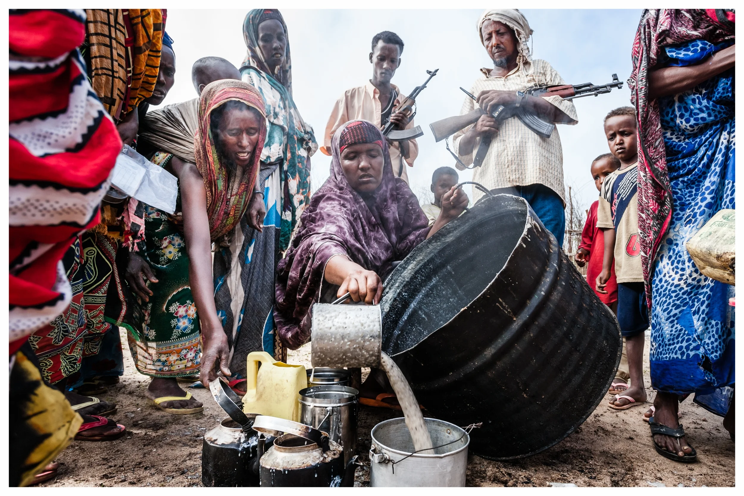Food distribution in Bu’aale, Somalia. Photo © Marcus Perkins