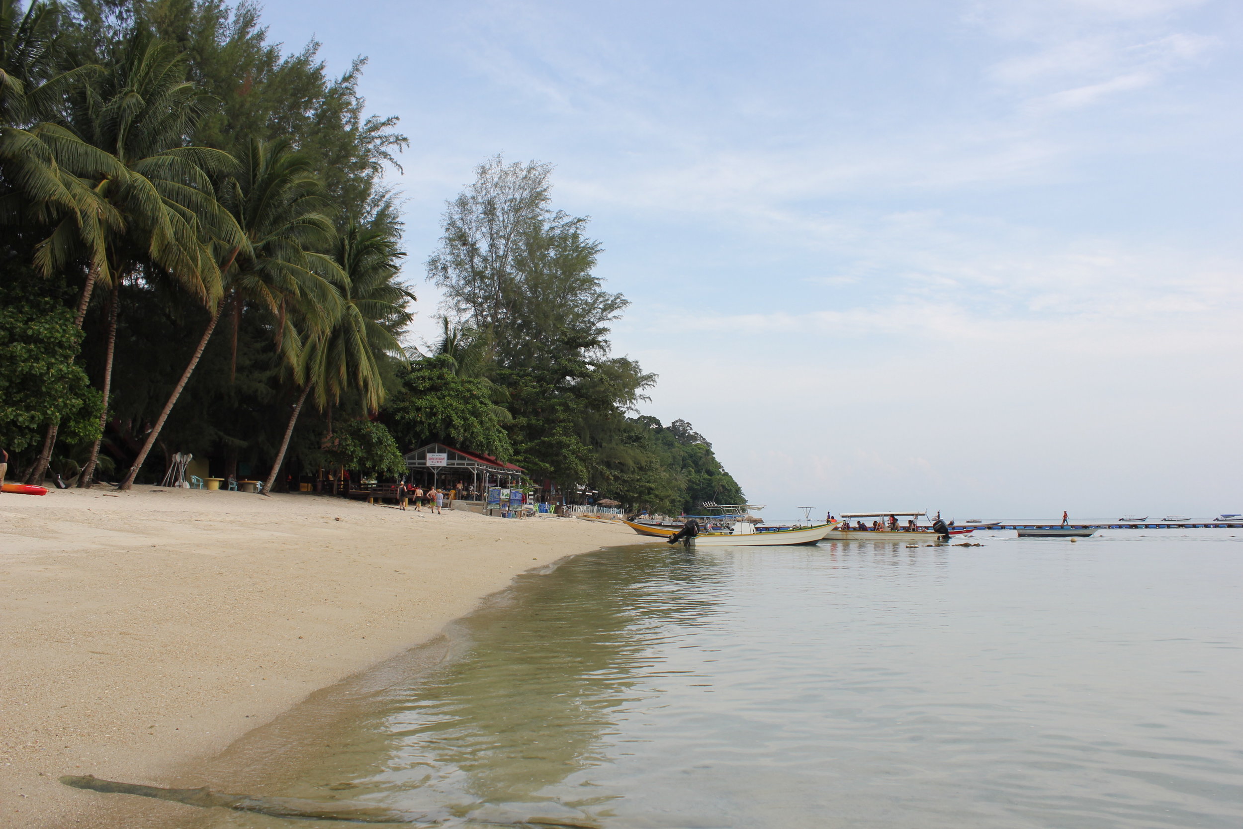 Sand seeping between my toes