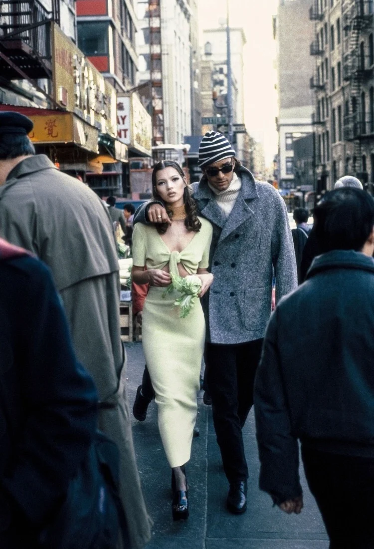 Kate Moss & Marcus Schenkenberg & by Stephanie Pfriender Stylander New York (1992)