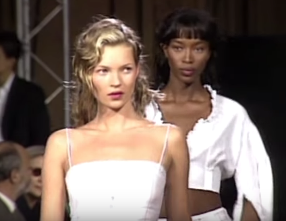 Kate Moss and Naomi Campbell for Chloe -1998 Screenshot from Year in Fashion .