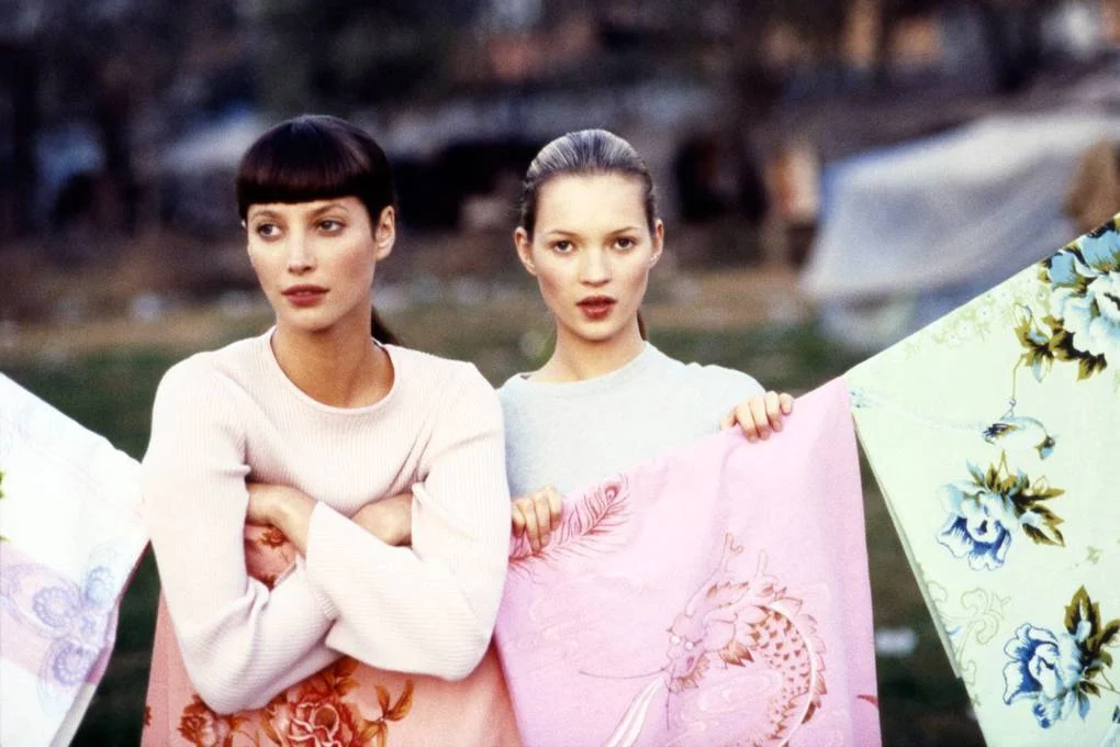 Vogue June 1994 - Christy Turlington & Kate Moss by Arthur Elgort