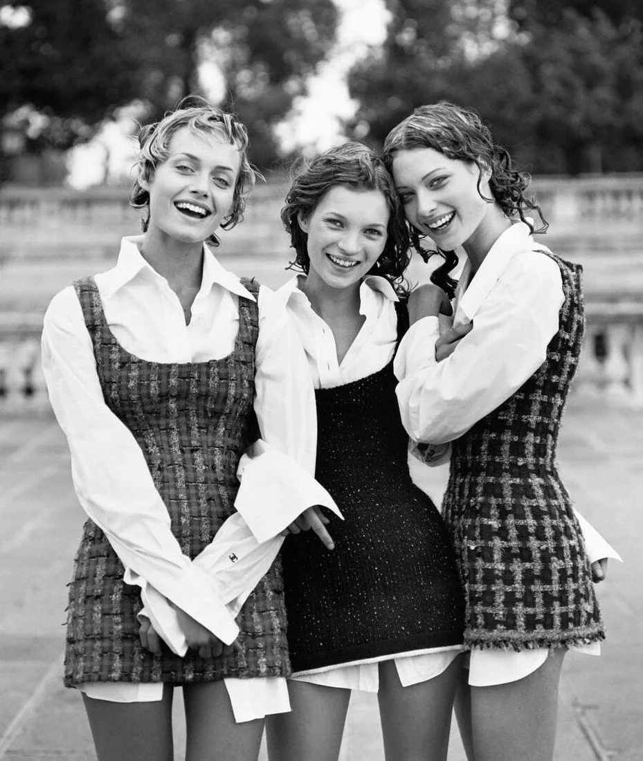 Amber Valletta, Kate Moss and Shalom Harlow for Glamour France September 1993