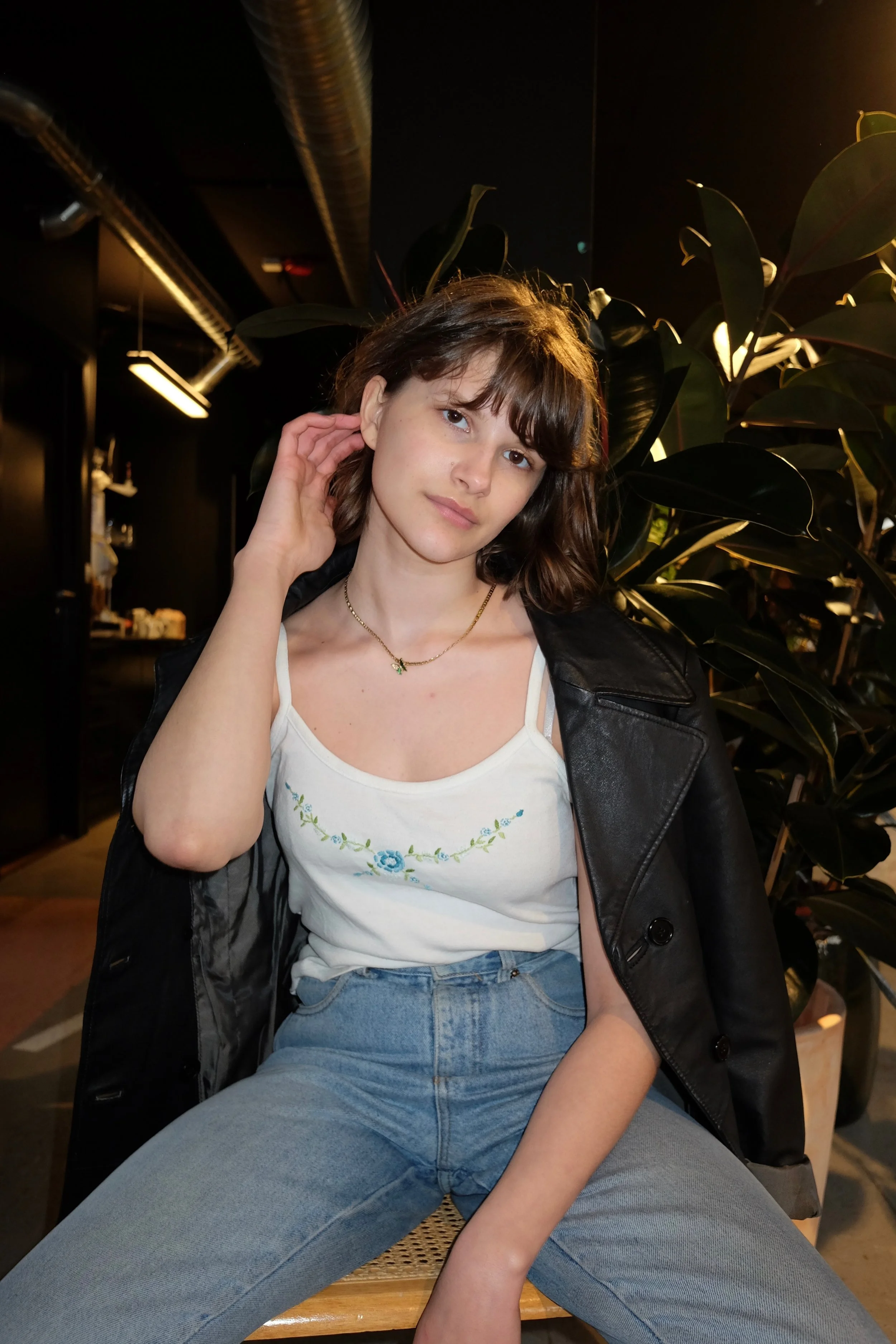 Vår embroidered tank 