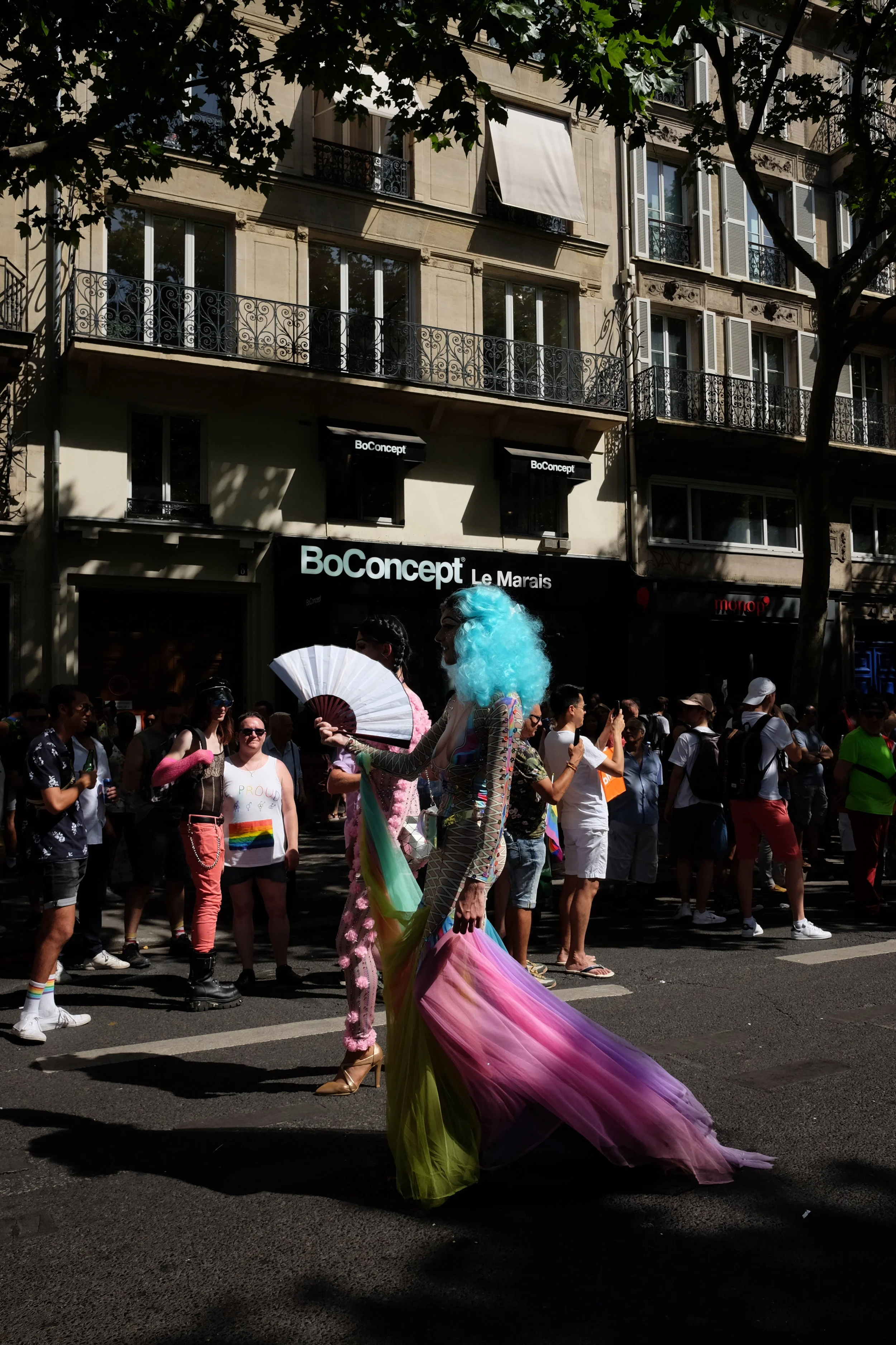 The colours of Pride in Paris streets