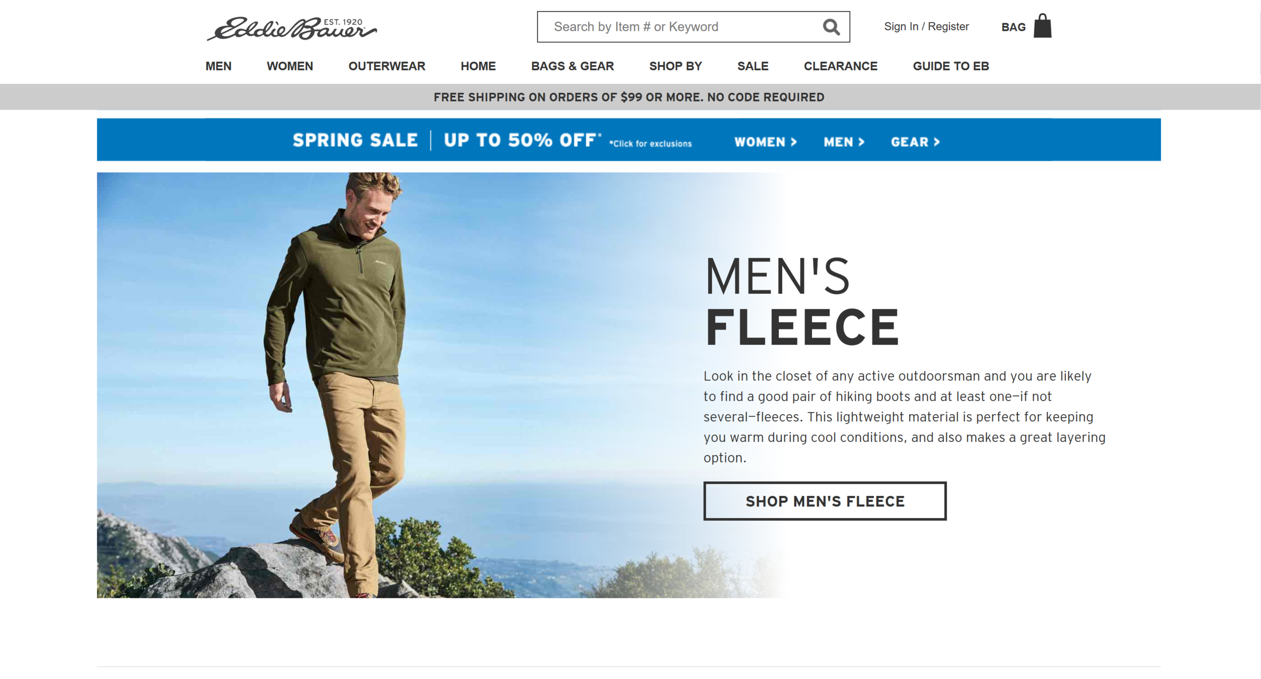 Eddie Bauer Men's Fleece