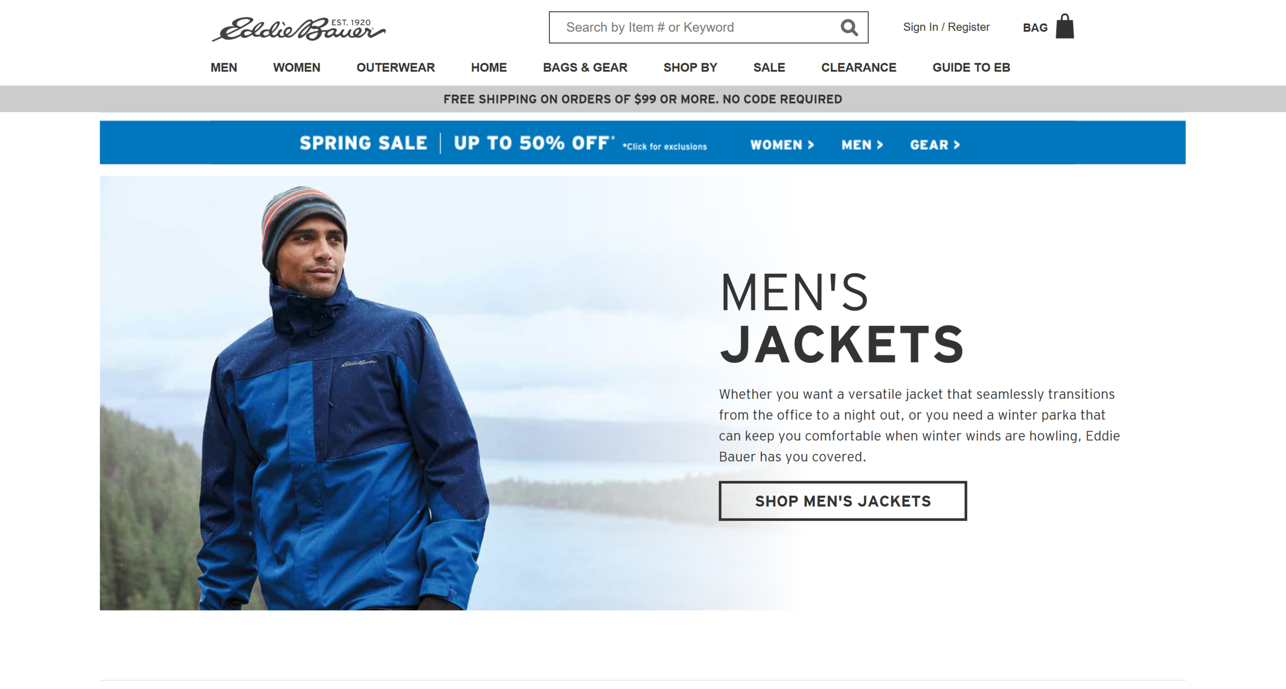 Eddie Bauer Men' Jackets