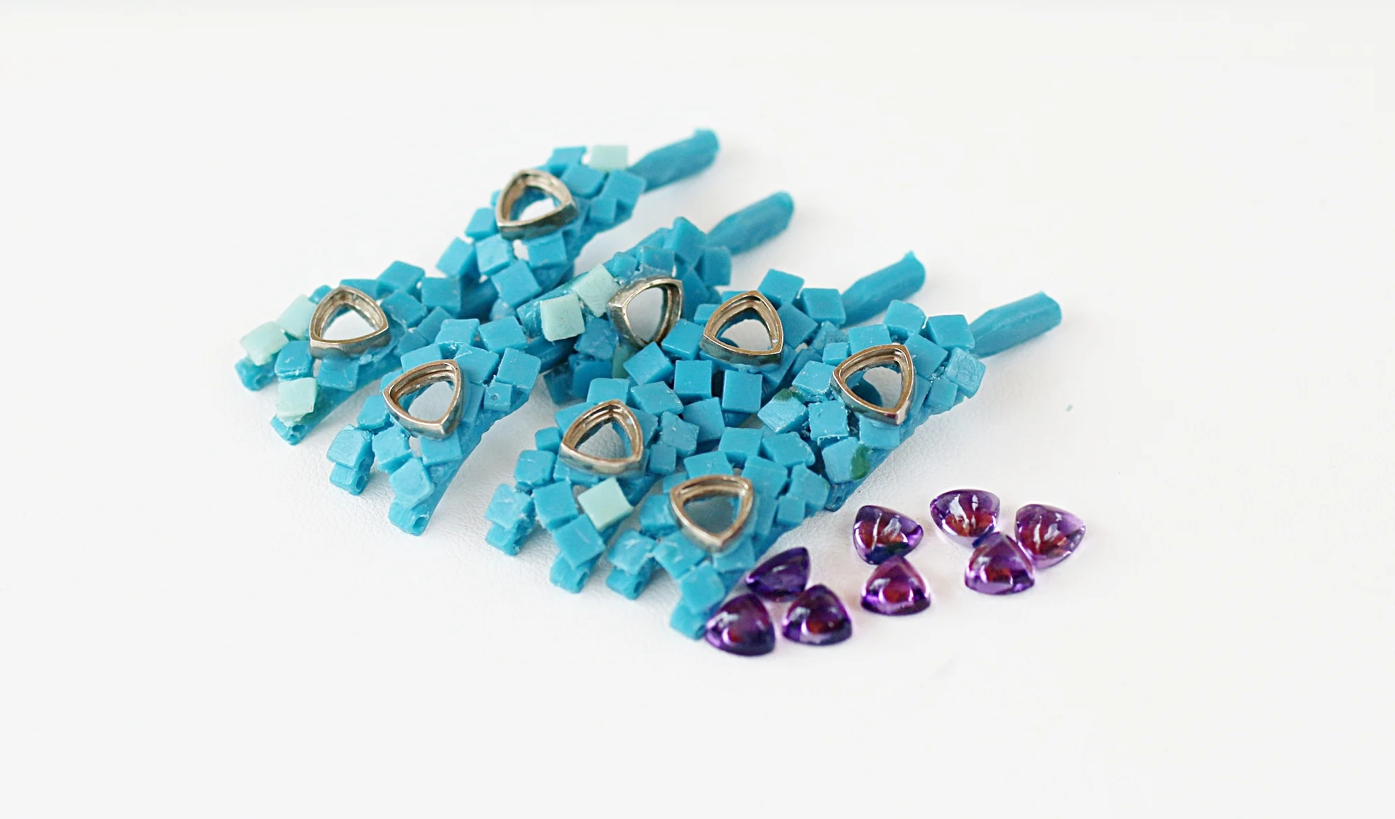 Amethyst Link Bracelet Molds Mountings and Gemstones (1).JPG