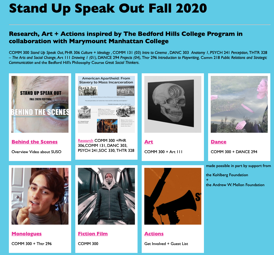 Stand Up Speak Out Arts+ Social Justice Festival