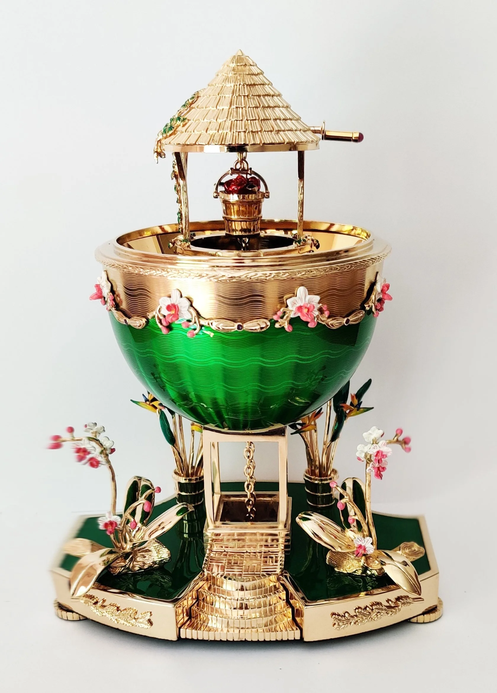 Theo Faberge Garden Egg Wishing Well Surprise