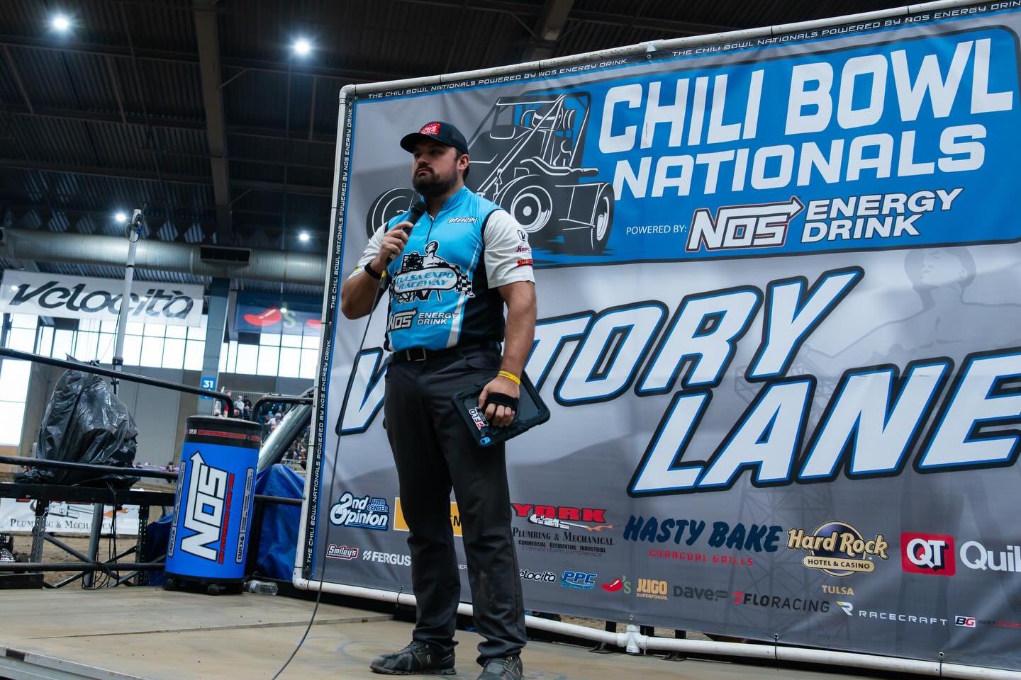 Last week was one of the best weeks of my life.

I&rsquo;ve loved the Chili Bowl Nationals since the first time I rolled in to the building with Justin, Clint, and a destroyed thumb. 
6 years later, Im holding microphones for both Flo Racing and thei