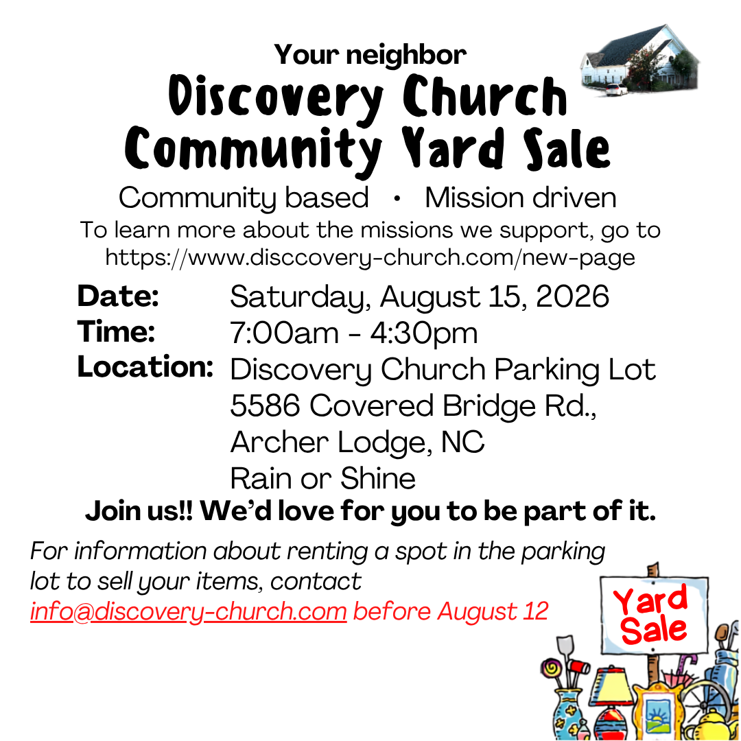 Discovery Church Community Yard Sale