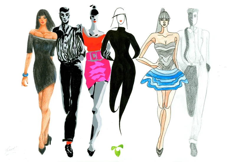 Illustration_Fashion_Runway_in6Styles