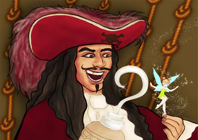Illustration_TLC_Print_CaptainHook_&TinkelBell