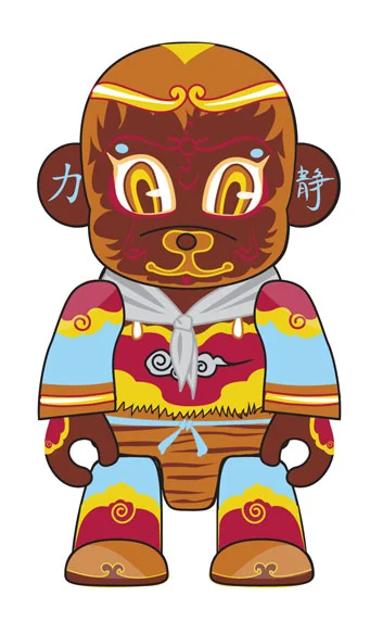 Illustration_Monkey_King_Qee_Toy_Design