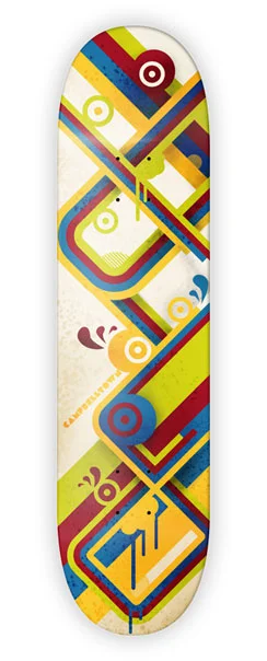 Illustration_SkateBoard_Design_Green