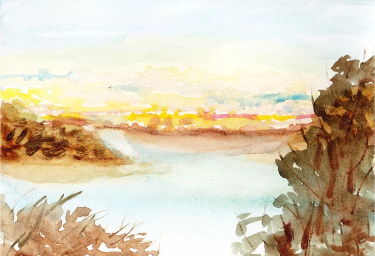 WaterColour_Painting_Practise_RiverFlow