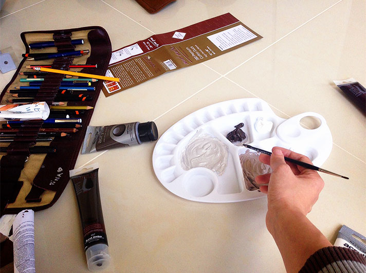 Gouache_Geometric_Paintings_ColoursMixing