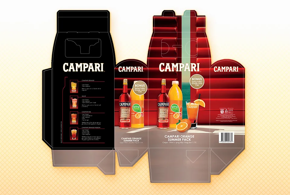 CampariGruppo_Campari&Orange_Packaging_Diecut