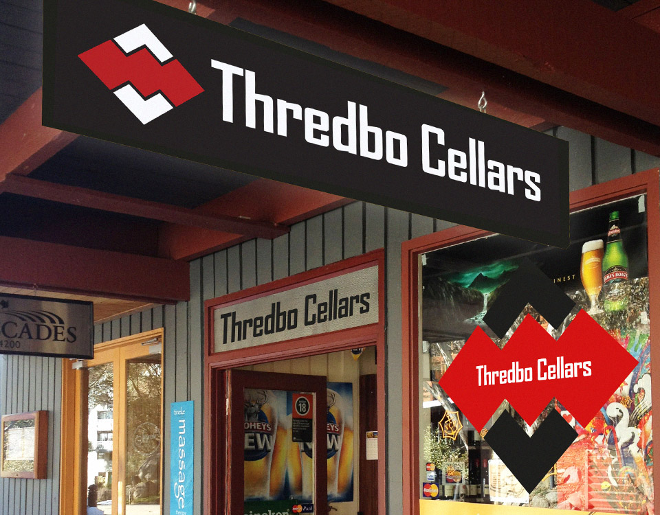 ThredboAlpineHotel_ThredboCellars_Store_Signage_DoorBadge_&WindowSign