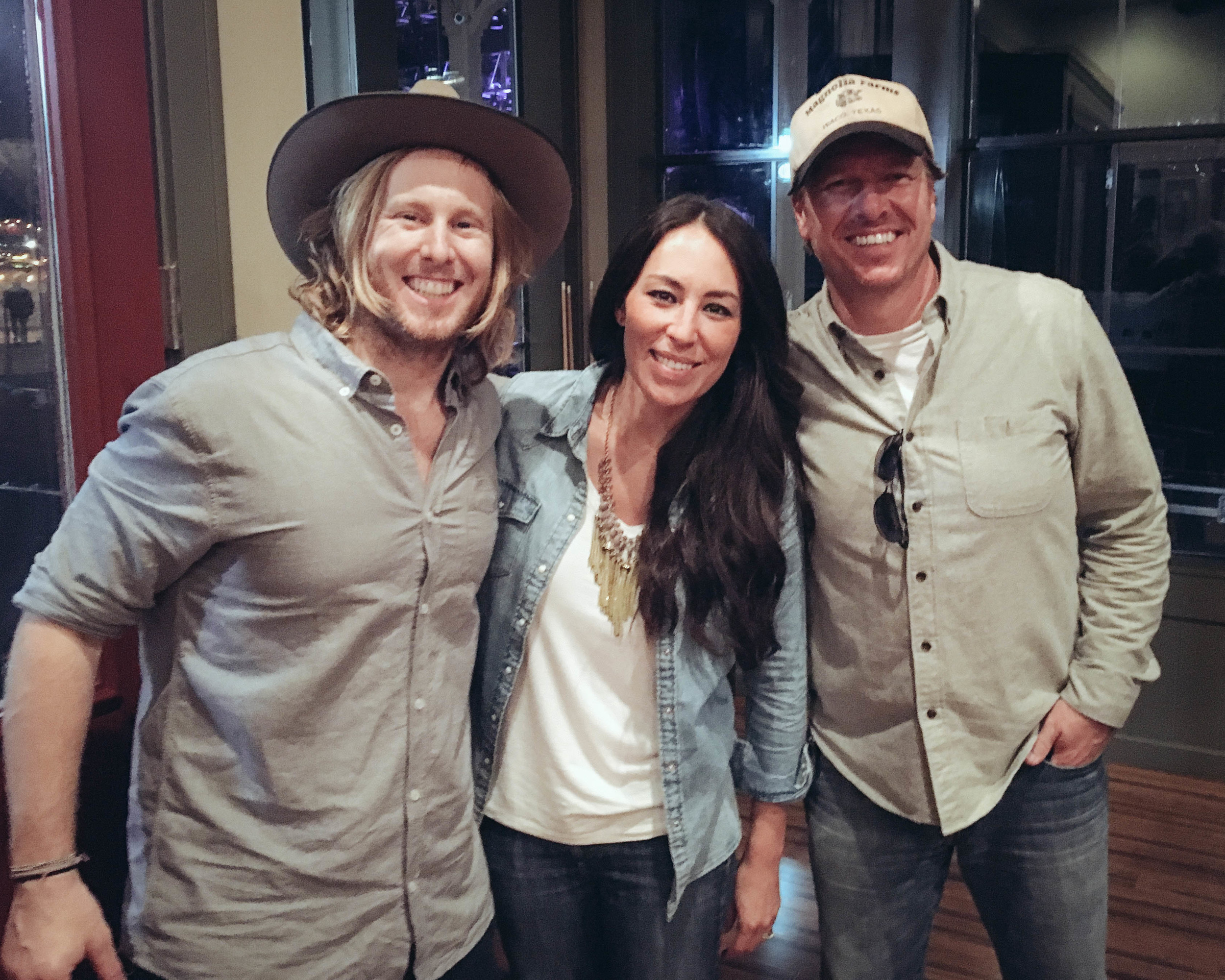  Chip &amp; Joanna were backstage at Willy's Ranch. Loved chatting w/ them after we got done playing.&nbsp; 
