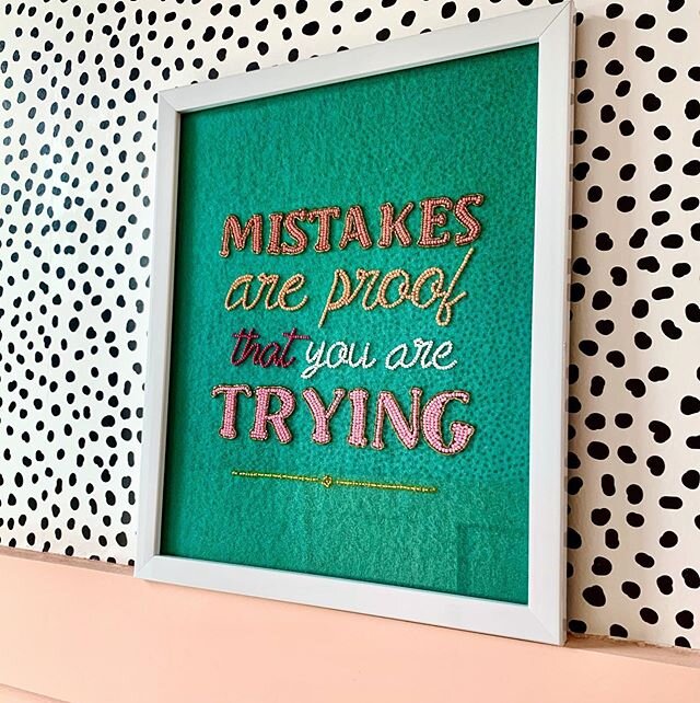 This feels extremely applicable to all areas of life right now. I&rsquo;d rather be caught trying than regretting not doing anything at all. 💚🧡
.
Can anyone relate? 
Giving it your best even though it&rsquo;s not perfect 🤷🏻&zwj;♀️
.
.
Also we got