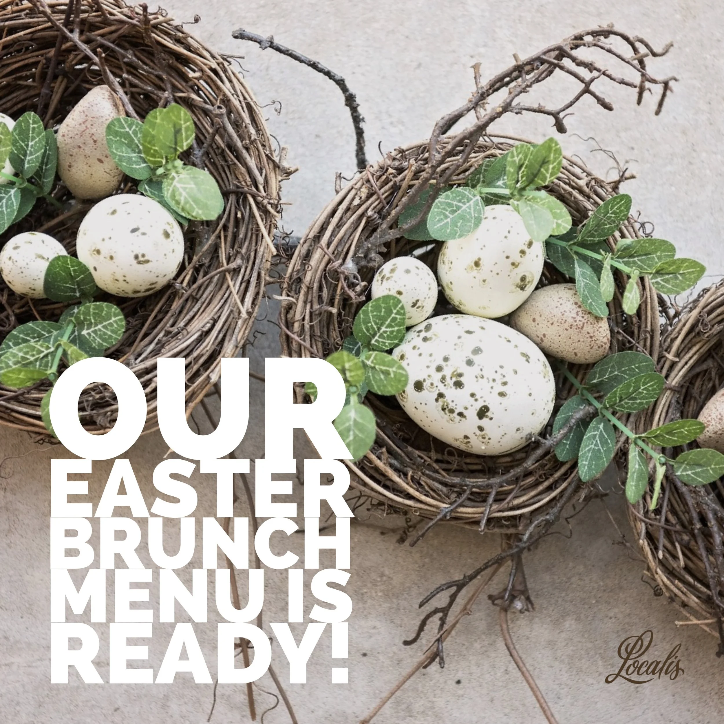 Our Easter Brunch Menu is Ready