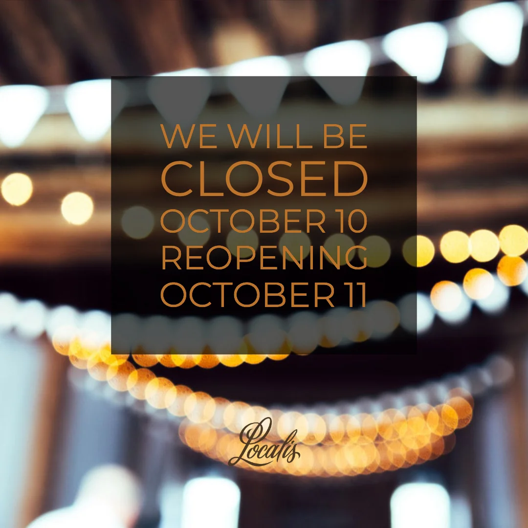 We Will Be Closed Wednesday, October 10