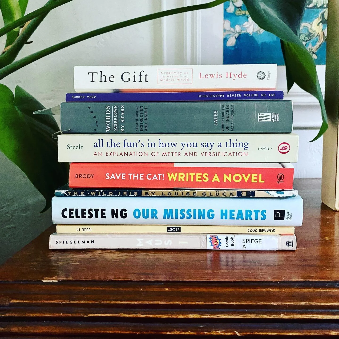 Here are all the books I’m bringing on my three day Kerouacian #writing retreat this weekend.
I’ll be in a one room cabin in Big Sur with my dog, an outdoor bathtub, and a huge storm. I’m a little bit terrified, but that’s wh