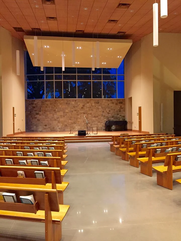ORUUC Sanctuary set up for Namoli Brennet concert