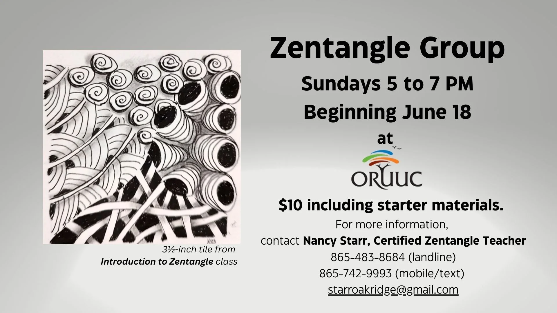 Introduction to Zentangle 