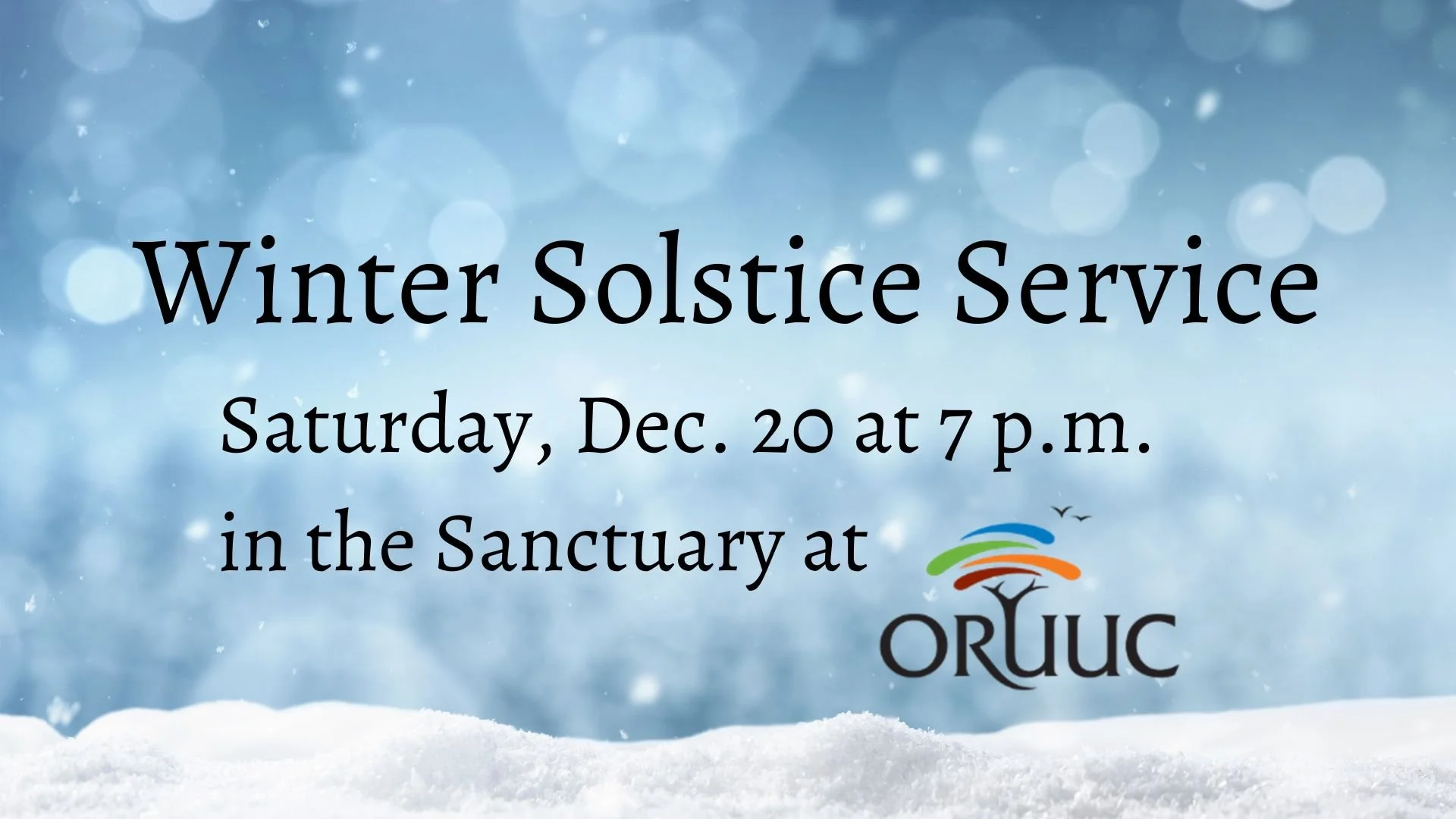 Winter Solstice Service