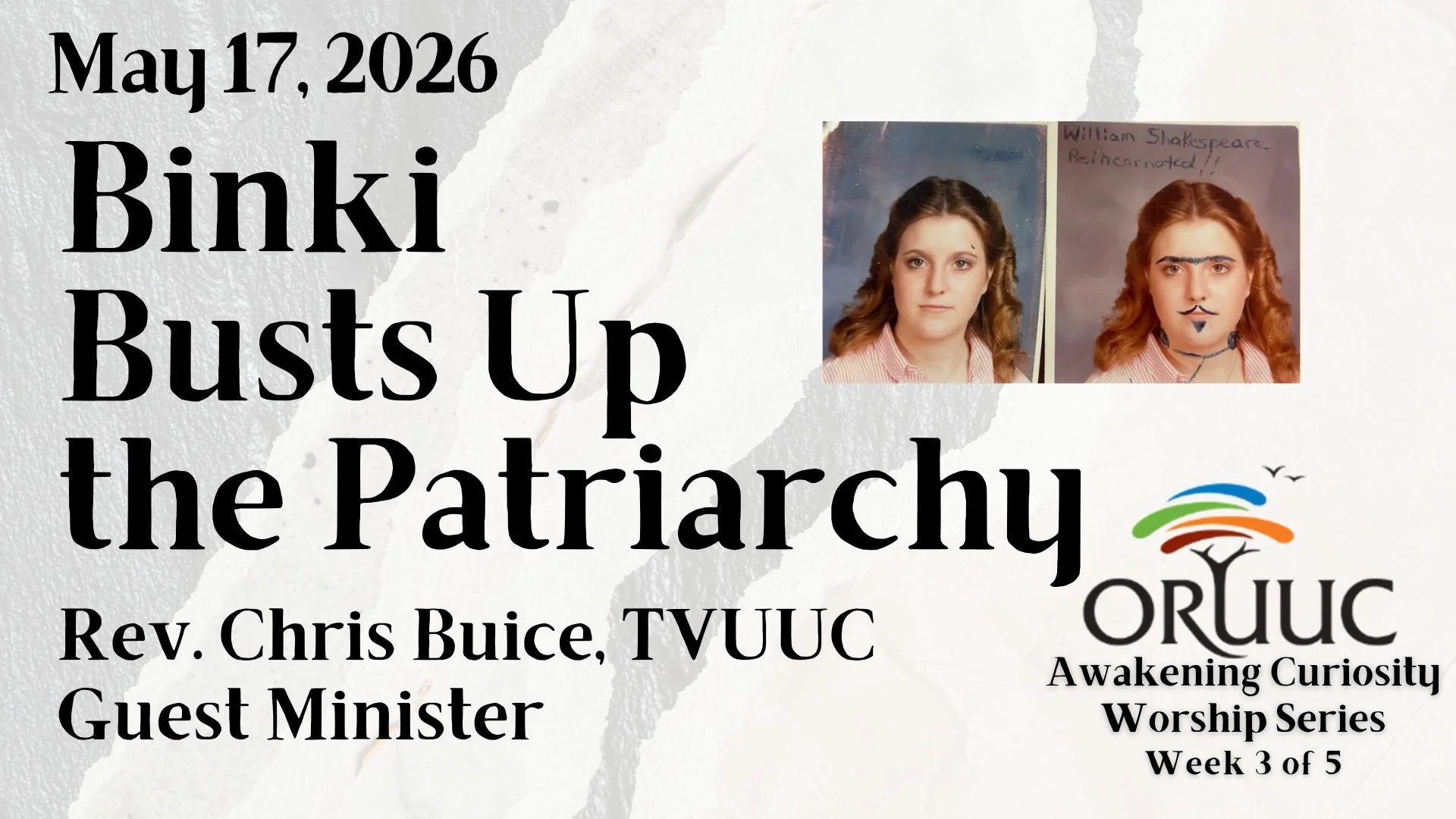 Sunday Morning Worship: Binki Busts Up the Patriarchy