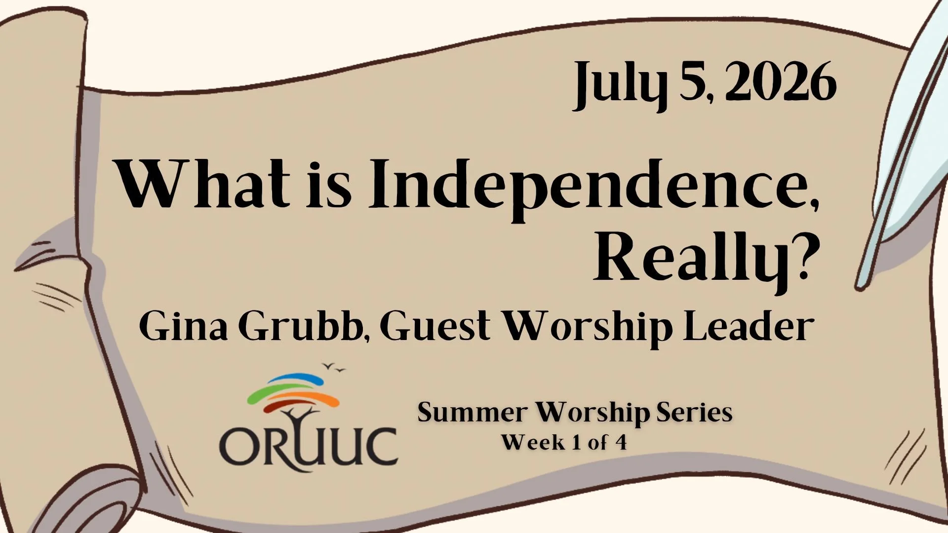 Sunday Morning Worship: What is Independence, Really?
