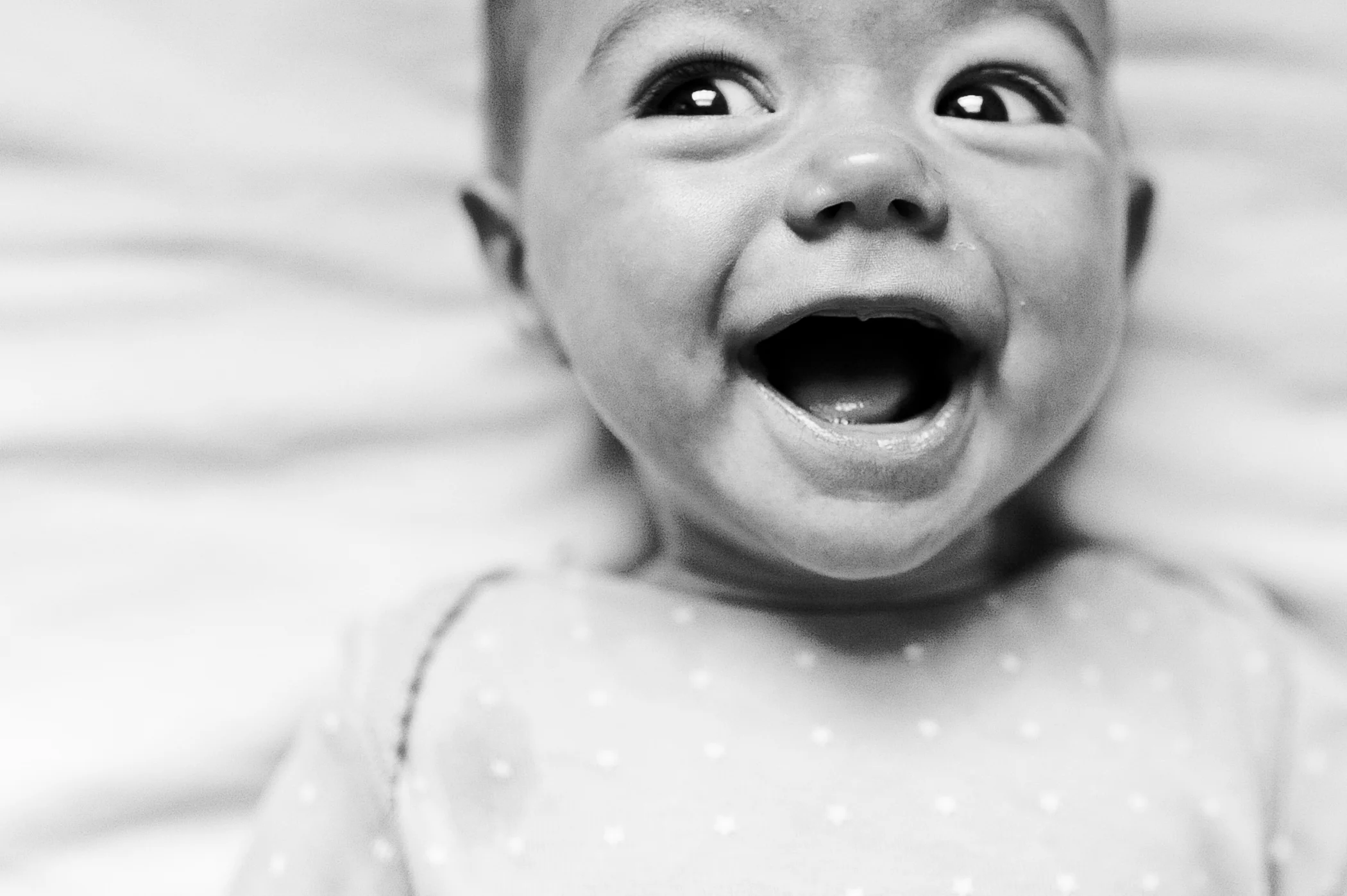 happy baby smiling - maine baby photographer